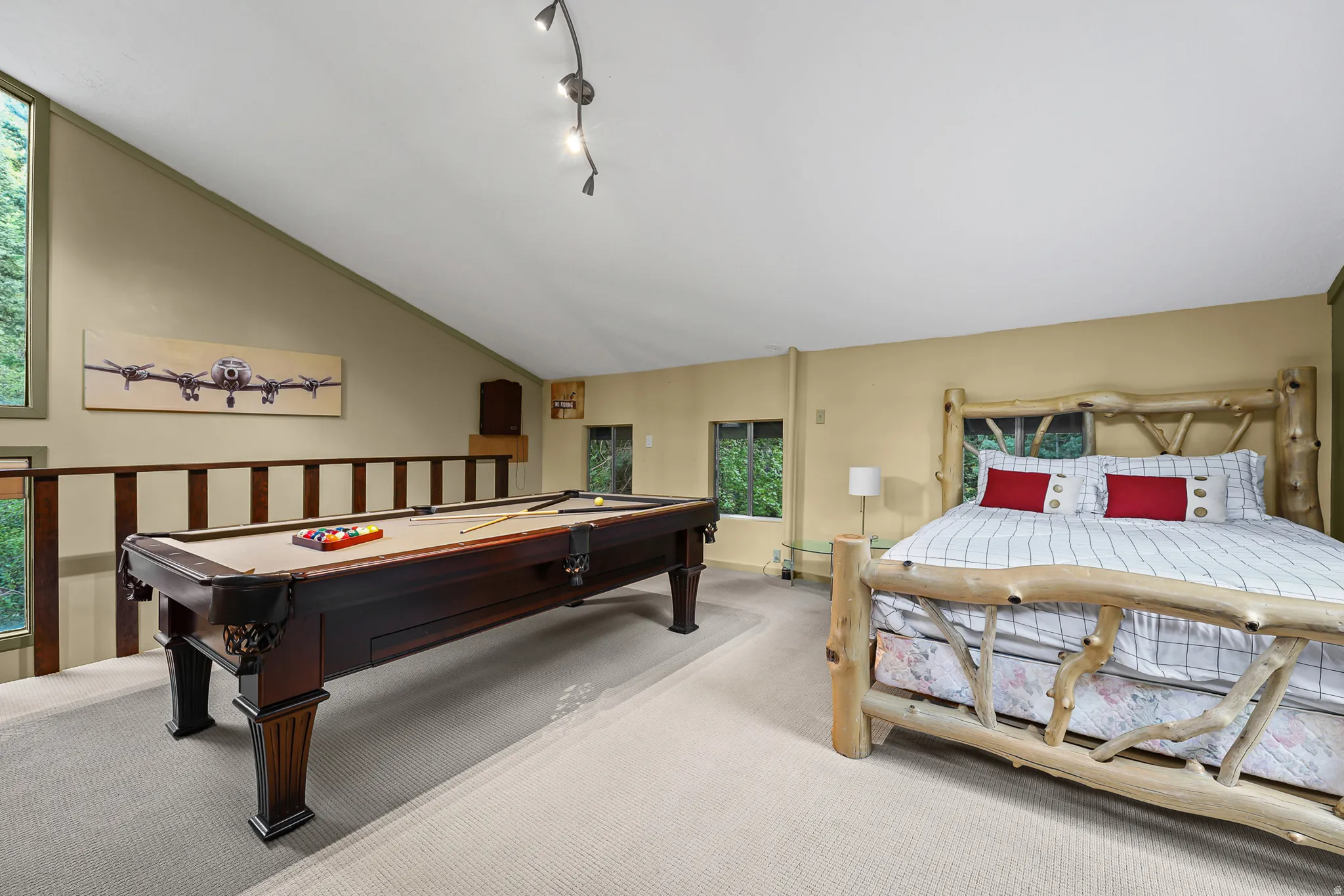 Current  view of the home - The pool table can be included or excluded with the sell of the home