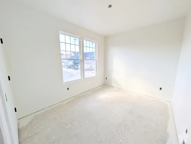 White painted walls with a matte finish