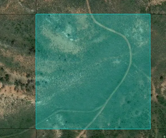 Aerial Property Overview. Illustrating the boundaries of the property as defined by the highlighted area