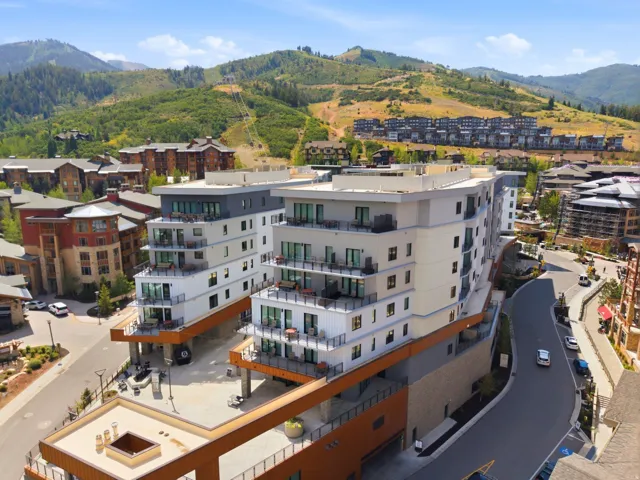 Modern multi-story building with a flat roofline