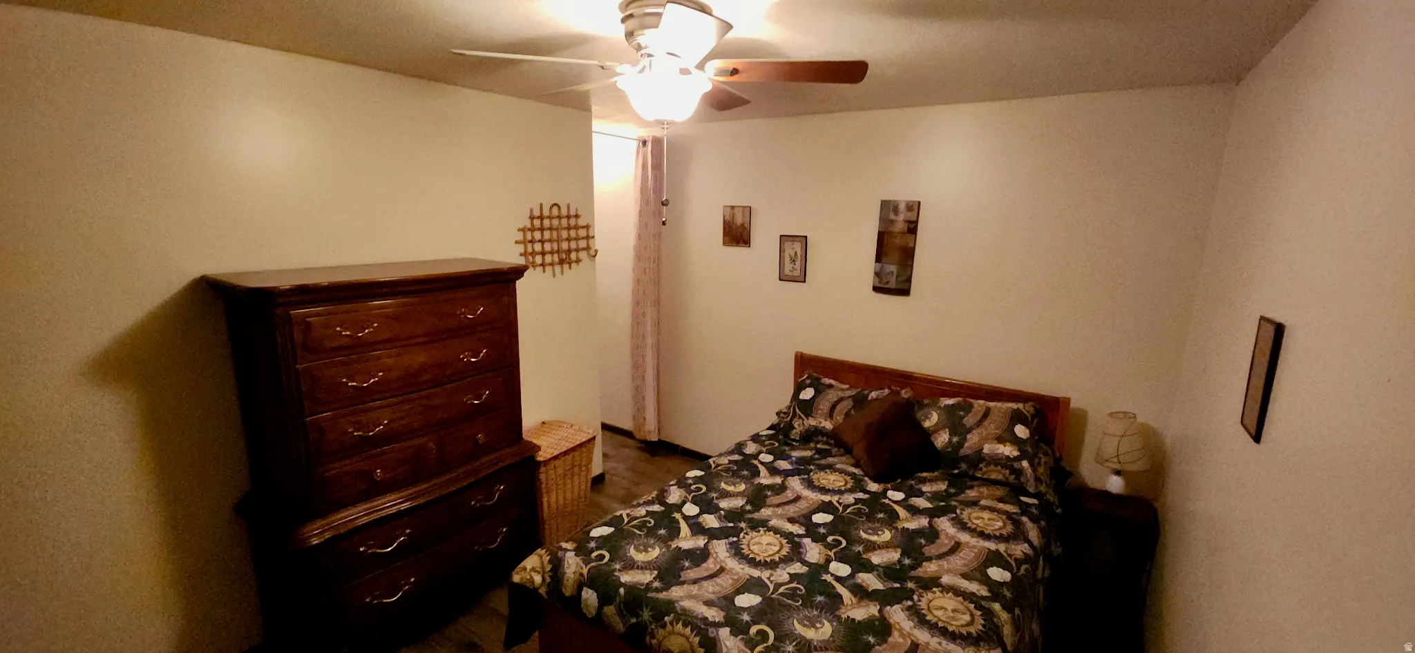 Basement room #1 - Wood LVP Flooring. Ceiling Fan Do not have a closet