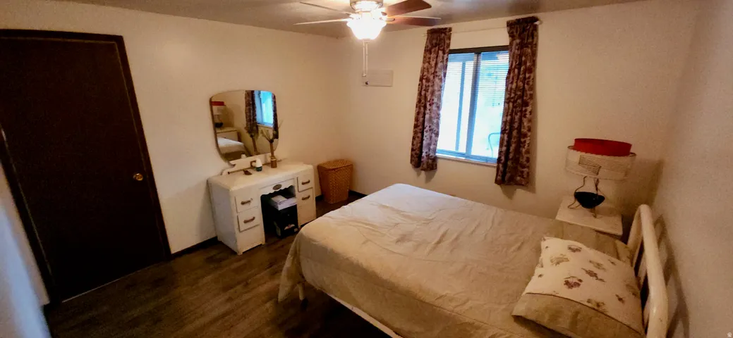 Basement room #1 - Wood LVP Flooring. Ceiling Fan Do not have a closet