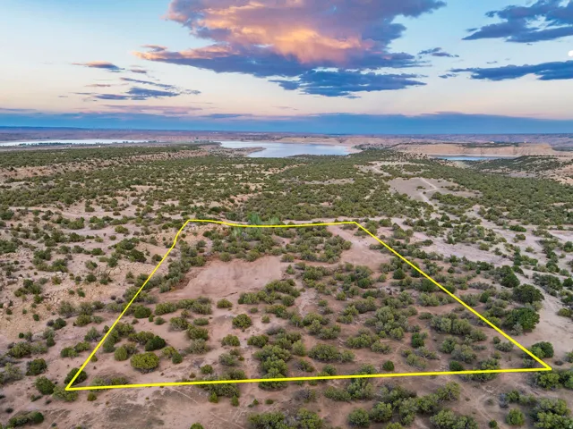 Expansive property featuring natural landscaping and distant water features