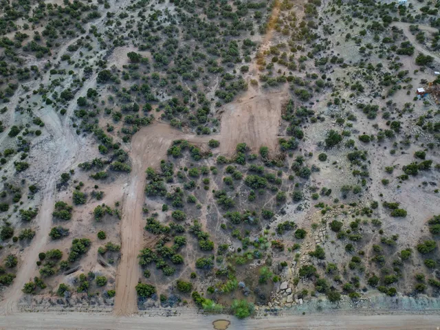 Expansive undeveloped land featuring natural desert vegetation, varied terrain, and visible ground clearings
