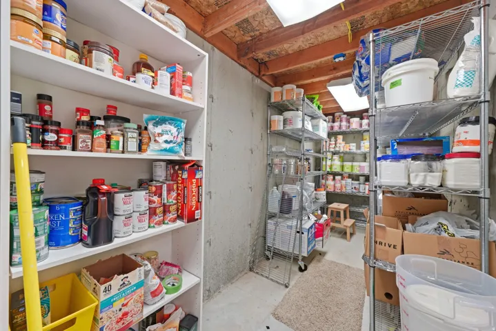 Expansive storage area.