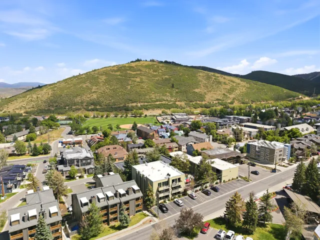 Mountainous terrain around project
