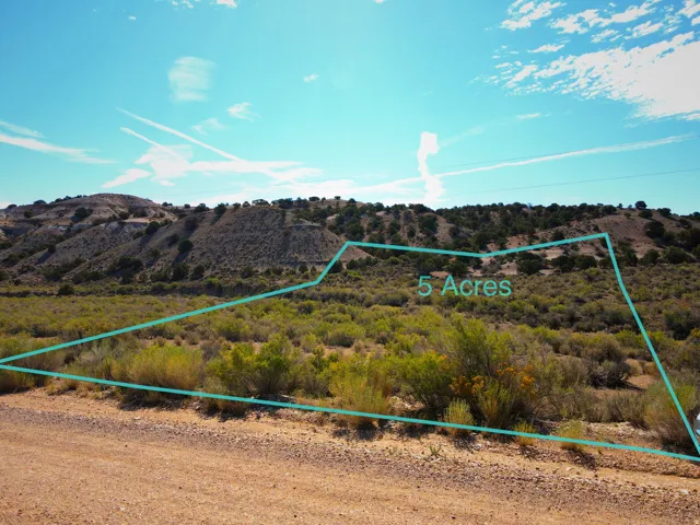 Five-acre parcel featuring natural vegetation and distant hills