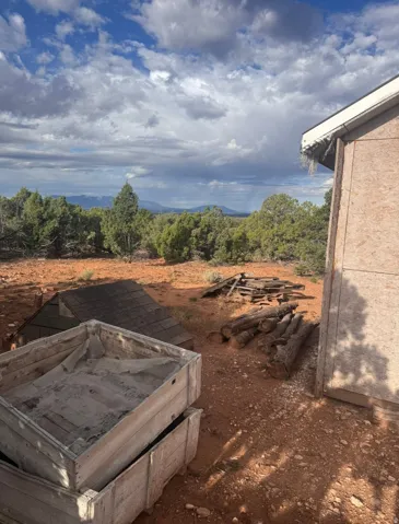 view from bunkhouse