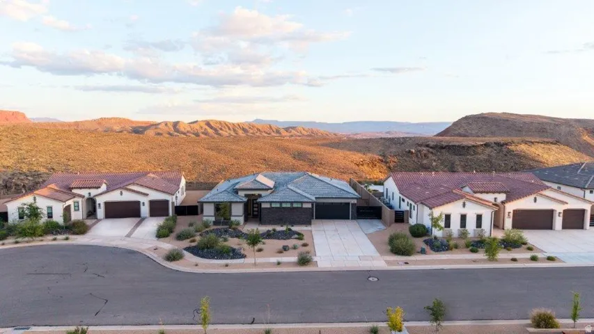 Mediterranean-inspired architecture with a red tile roof and stucco exterior
