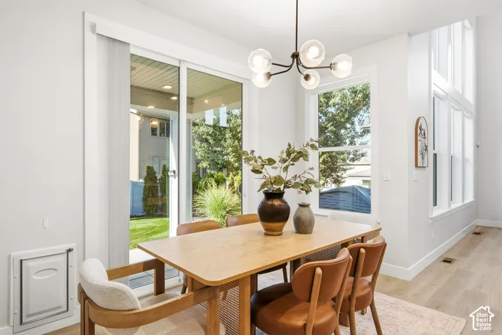 Wood-finish flooring throughout
