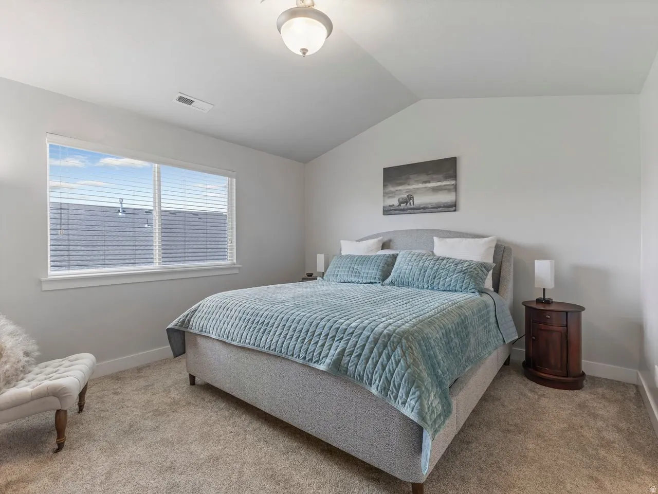 Primary Bedroom with Vaulted Ceilings