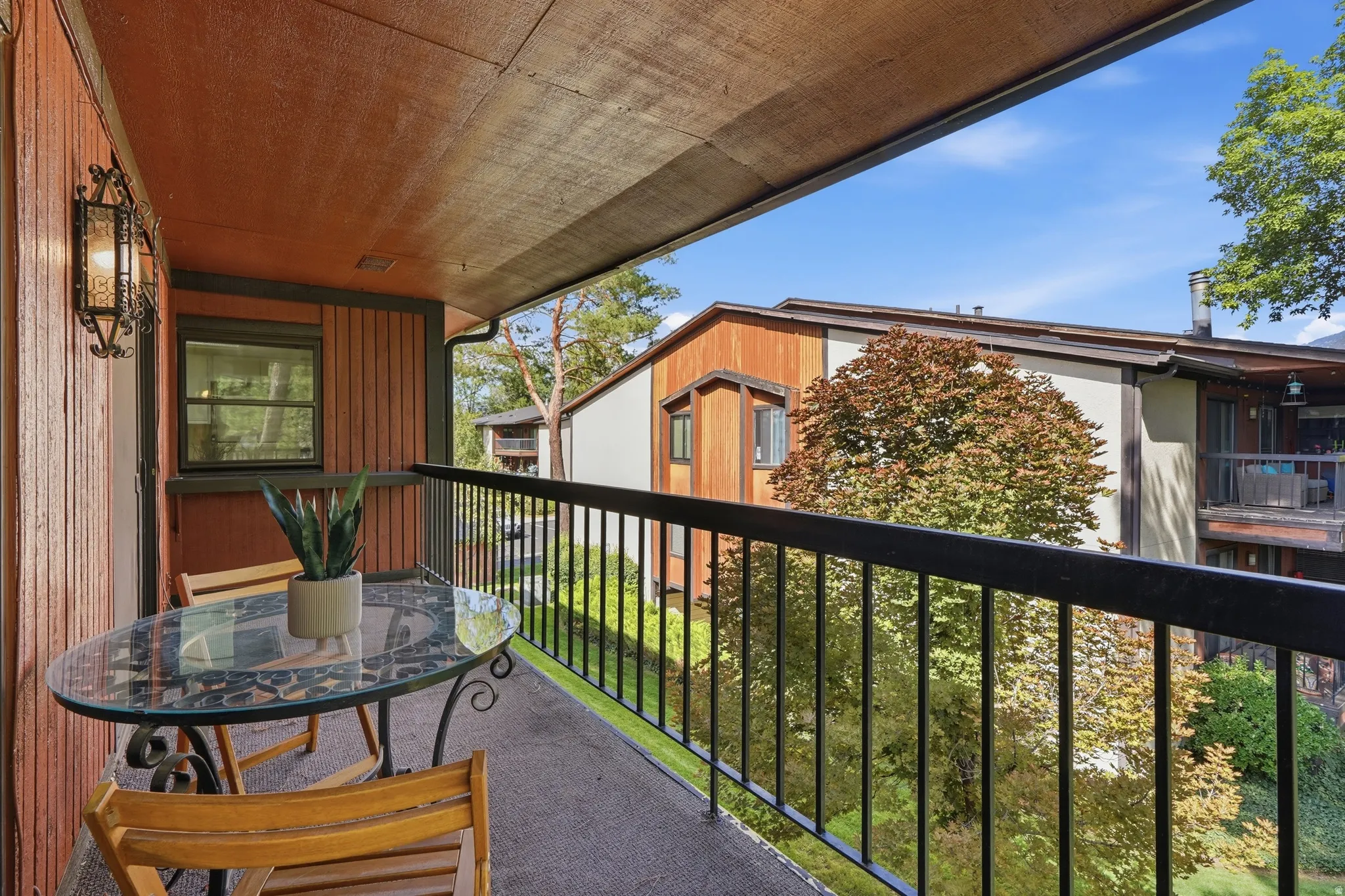 Covered balcony