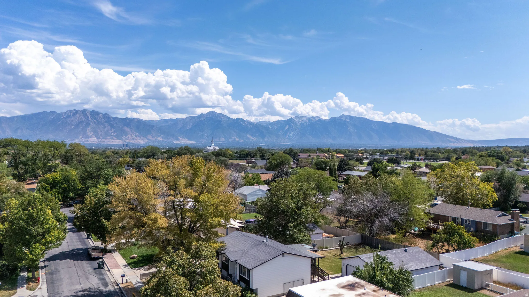 Mountain range backdrop