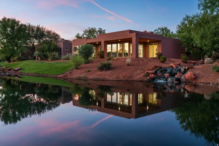 Contemporary-style exterior with expansive windows