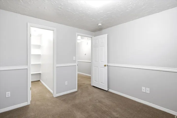 The second basement bedroom includes its own walk-in closet for added storage.
