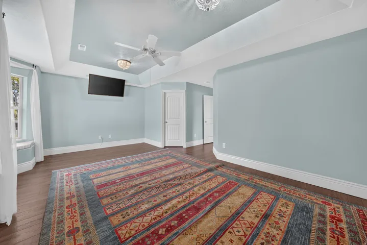Primary bedroom and large closet.