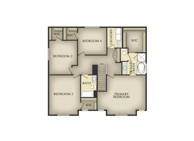 Upstairs Floorplan