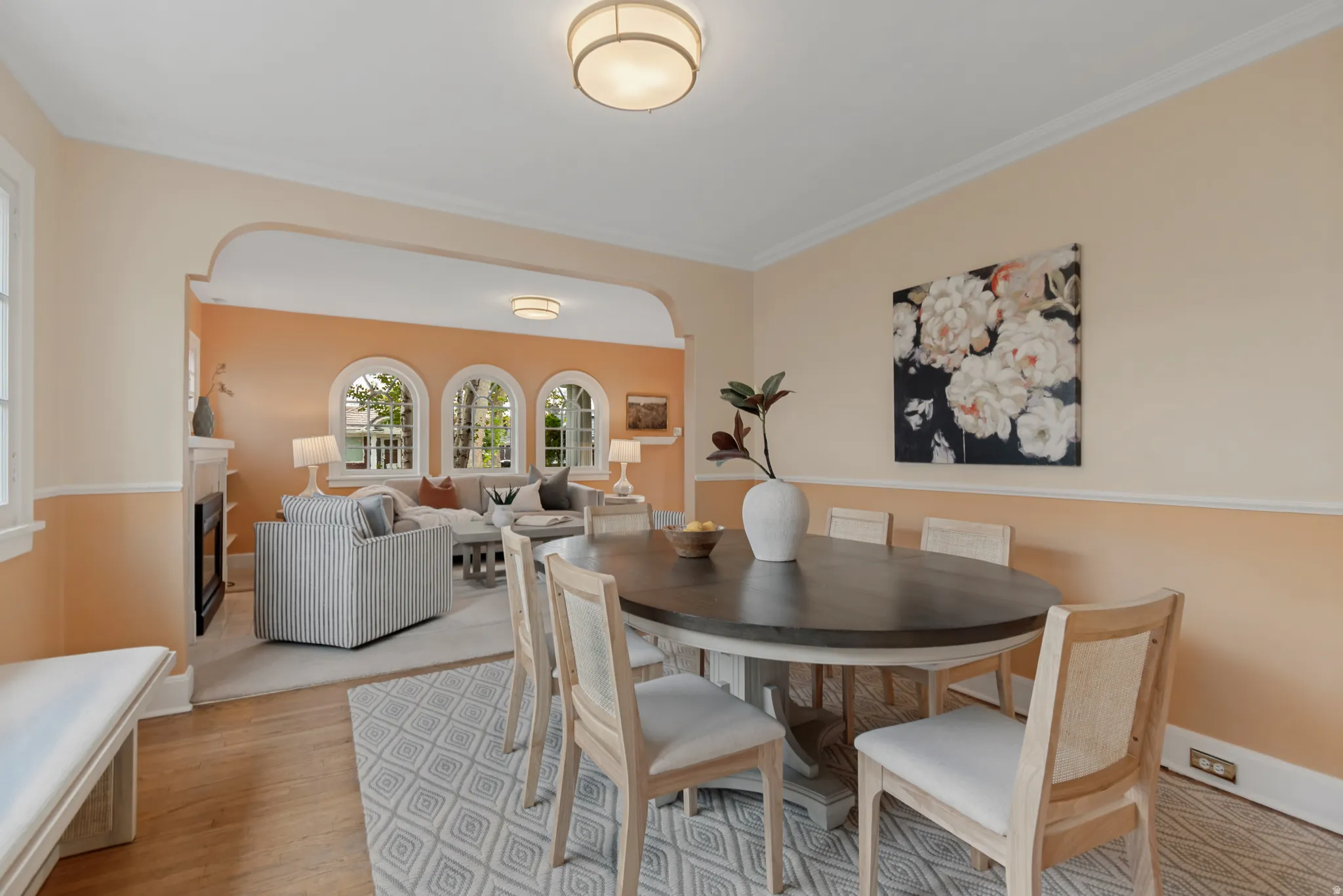 Formal dining area
