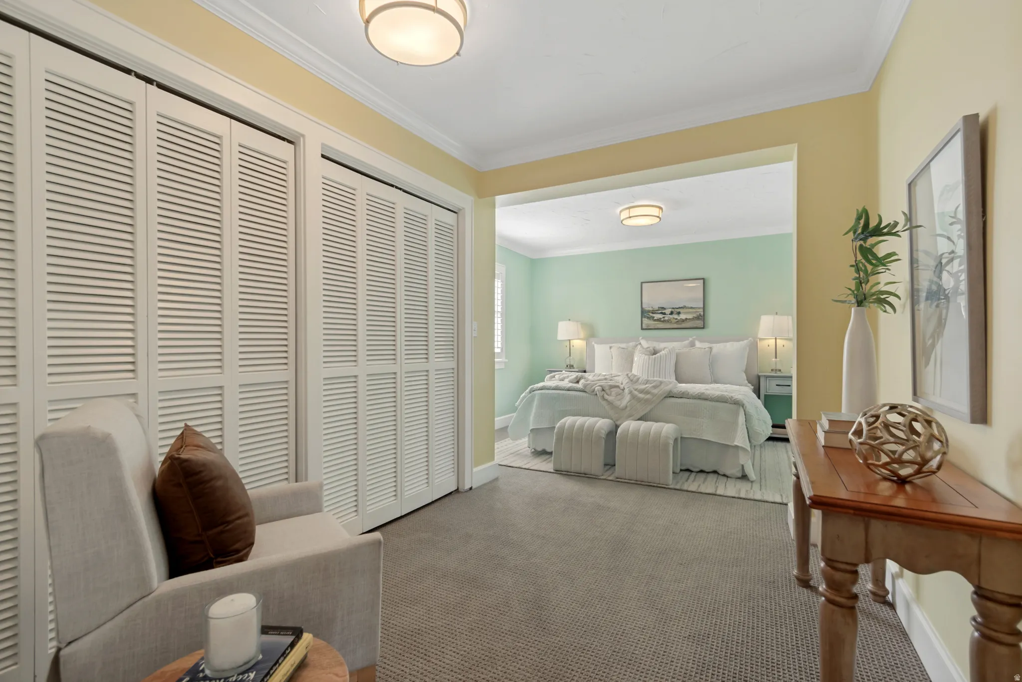 Main bedroom with sitting area