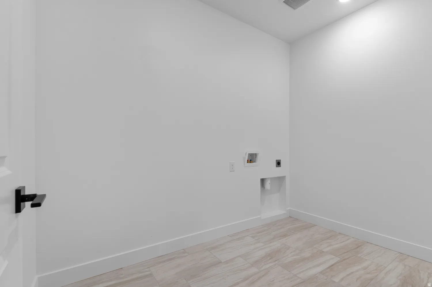 Tiled flooring with a light-toned finish
