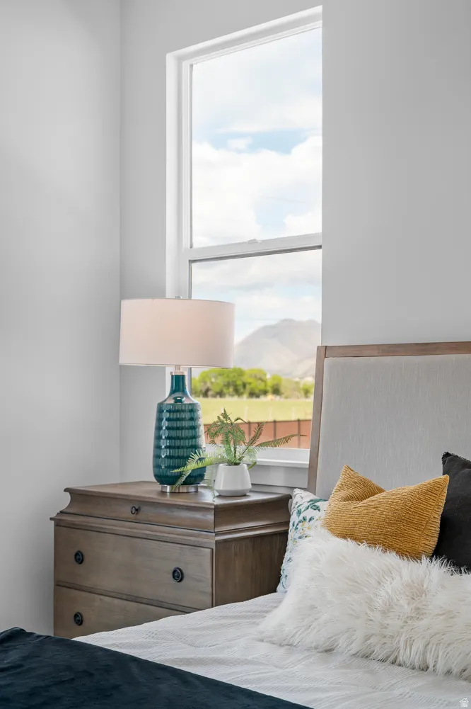 Single window with white trim