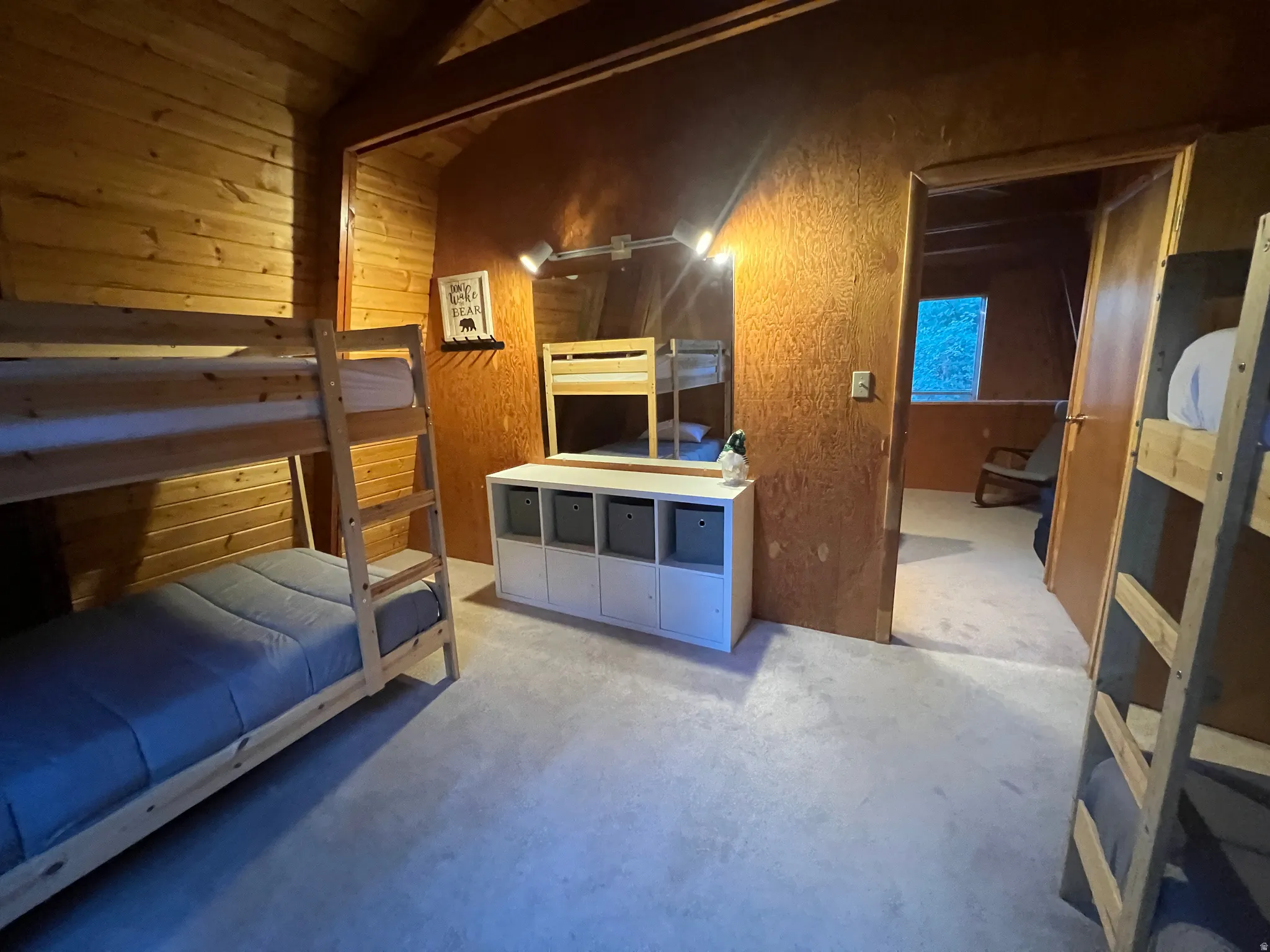 Another view of the bunk room upstairs.