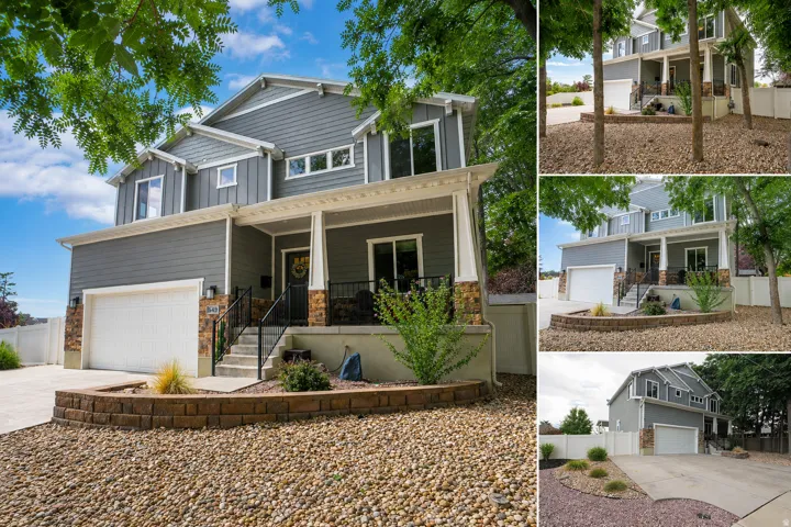 Property Listing Photo Collage. Depicting the exterior of the property from multiple perspectives