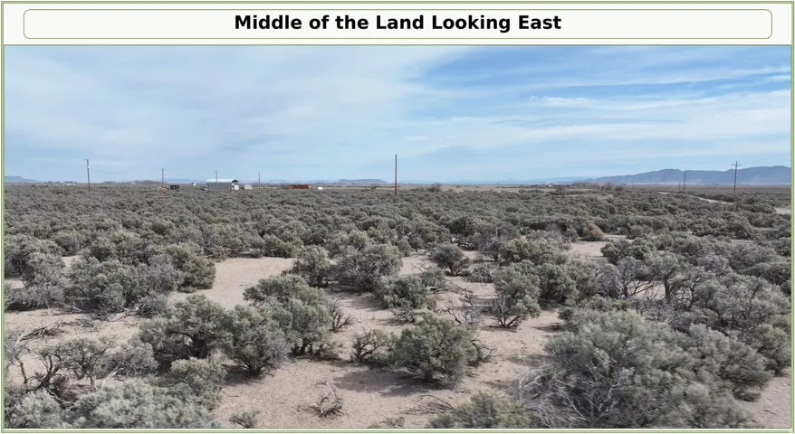 Expansive desert landscape featuring natural scrub vegetation and distant mountain ranges