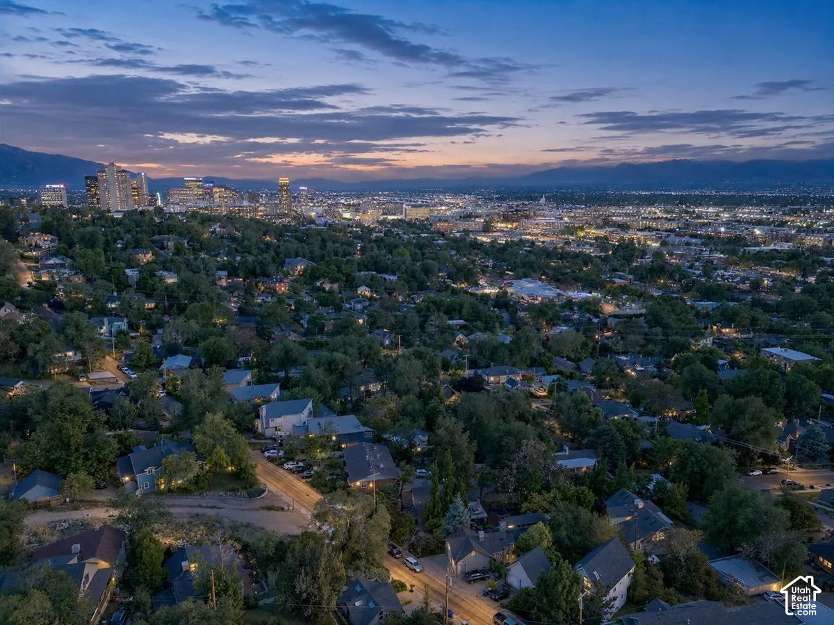 Expansive residential area featuring numerous single-family homes nestled among mature trees
