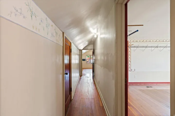 Wood-finish flooring throughout