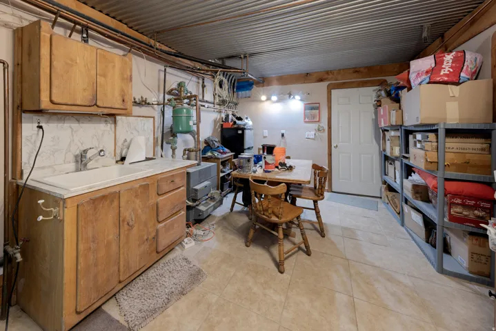 Basement equipment room/storage/work space.