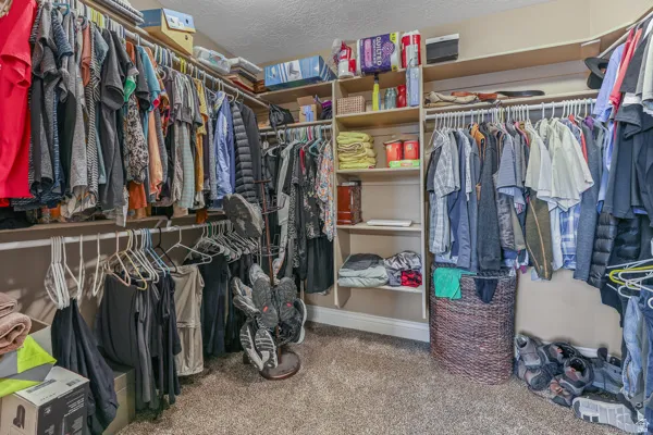 Master walk-in closet.