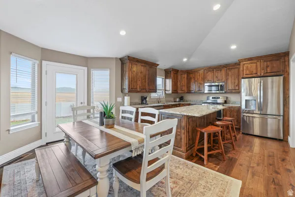 Large dining area with plenty of room for entertaining.