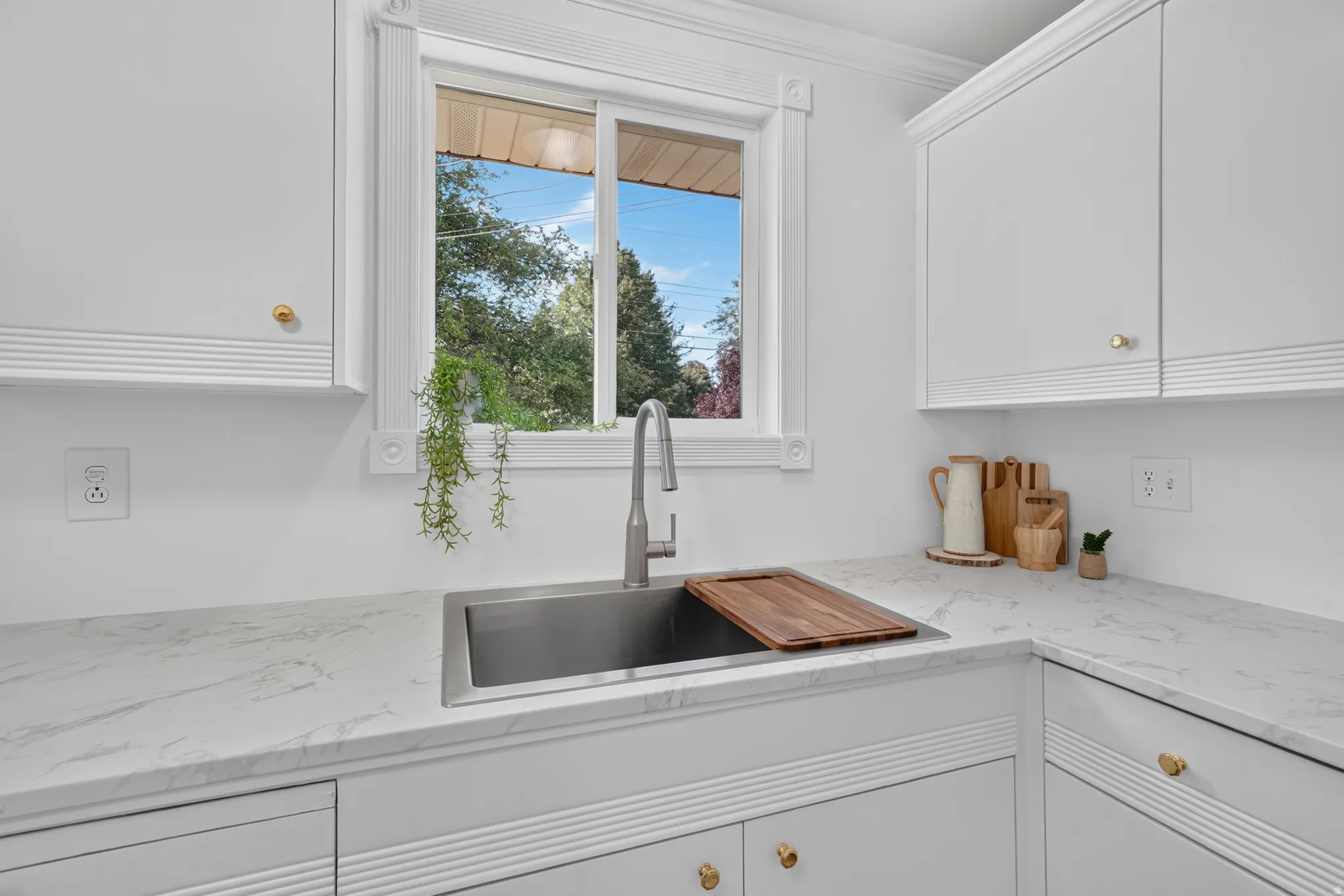 New countertops, sink and faucet