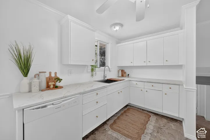 Updated kitchen with new dishwasher