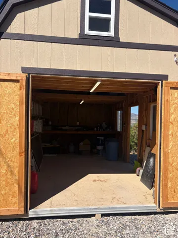 Large shed to store side by side, four wheelers, equipment, etc.