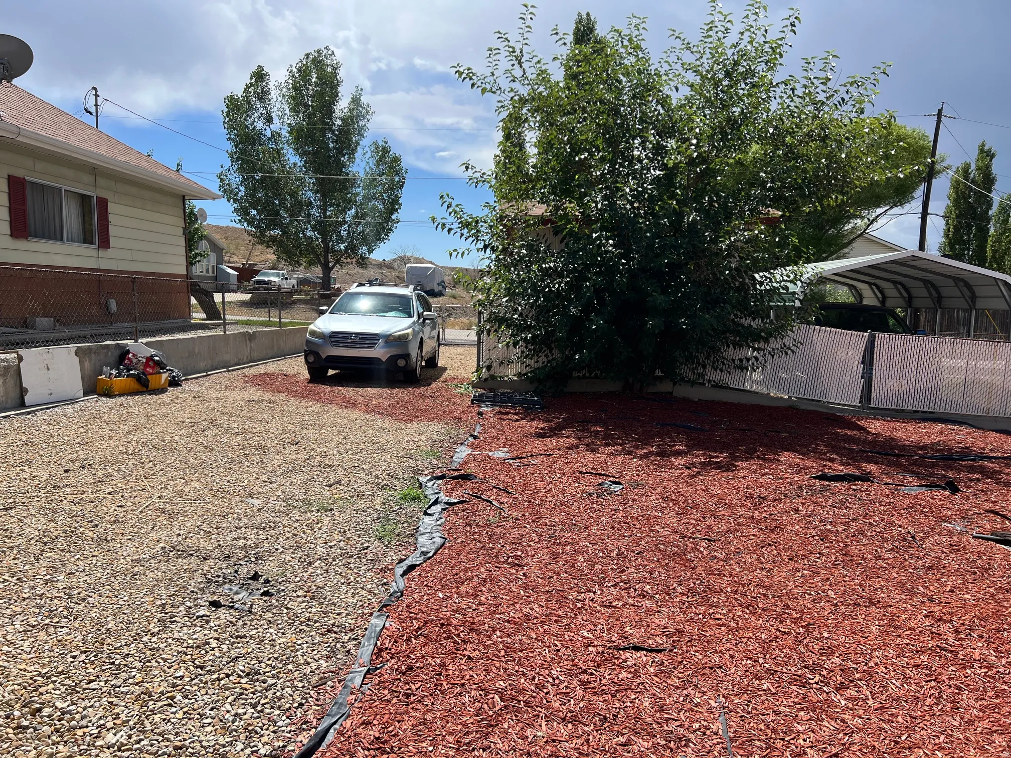 RV parking and separate driveway off of Oak Street