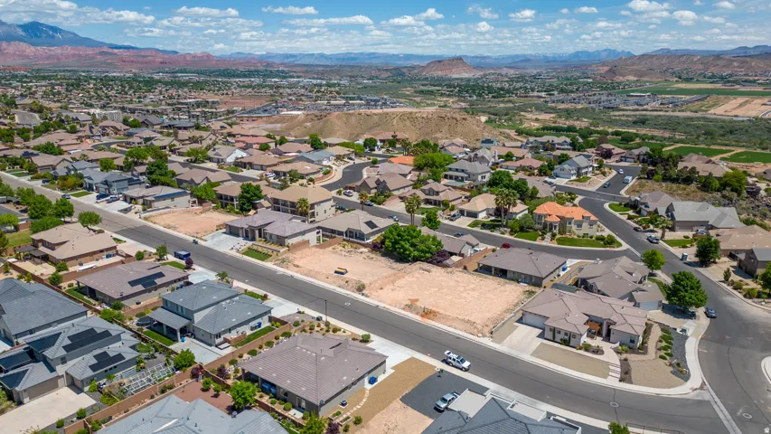 Residential neighborhood with paved streets and established homes
