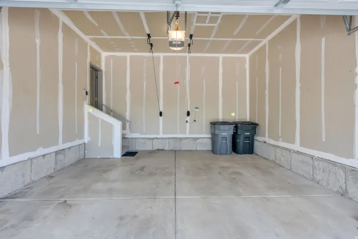 Concrete flooring with a finished concrete foundation