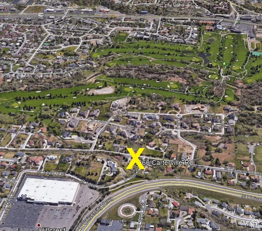 Satellite Map. Indicating the geographic location of the property at 1860 Carterville Rd