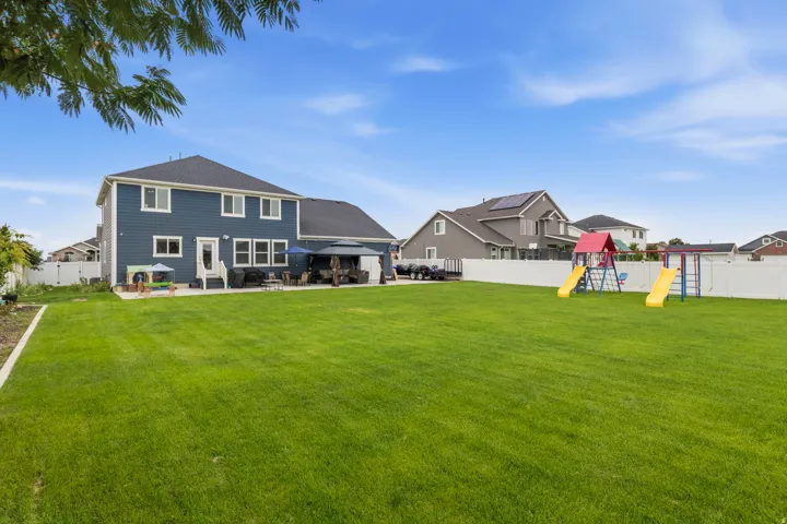 Expansive green lawn