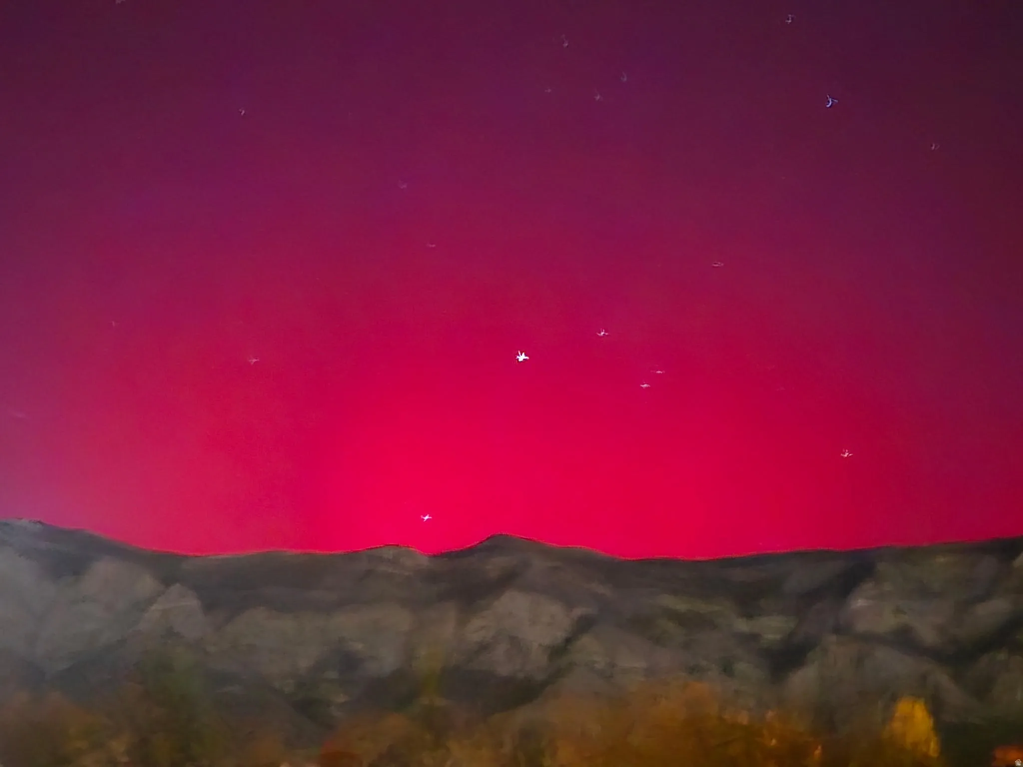 View of Aurora Borealis
