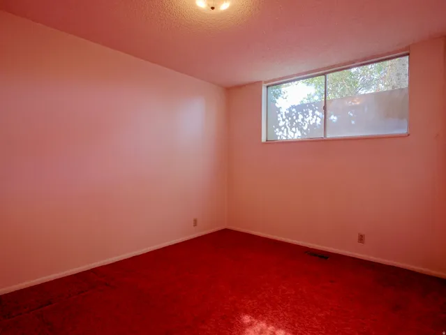 Recessed window with white trim