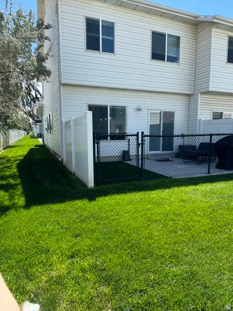 Side yard with patio area