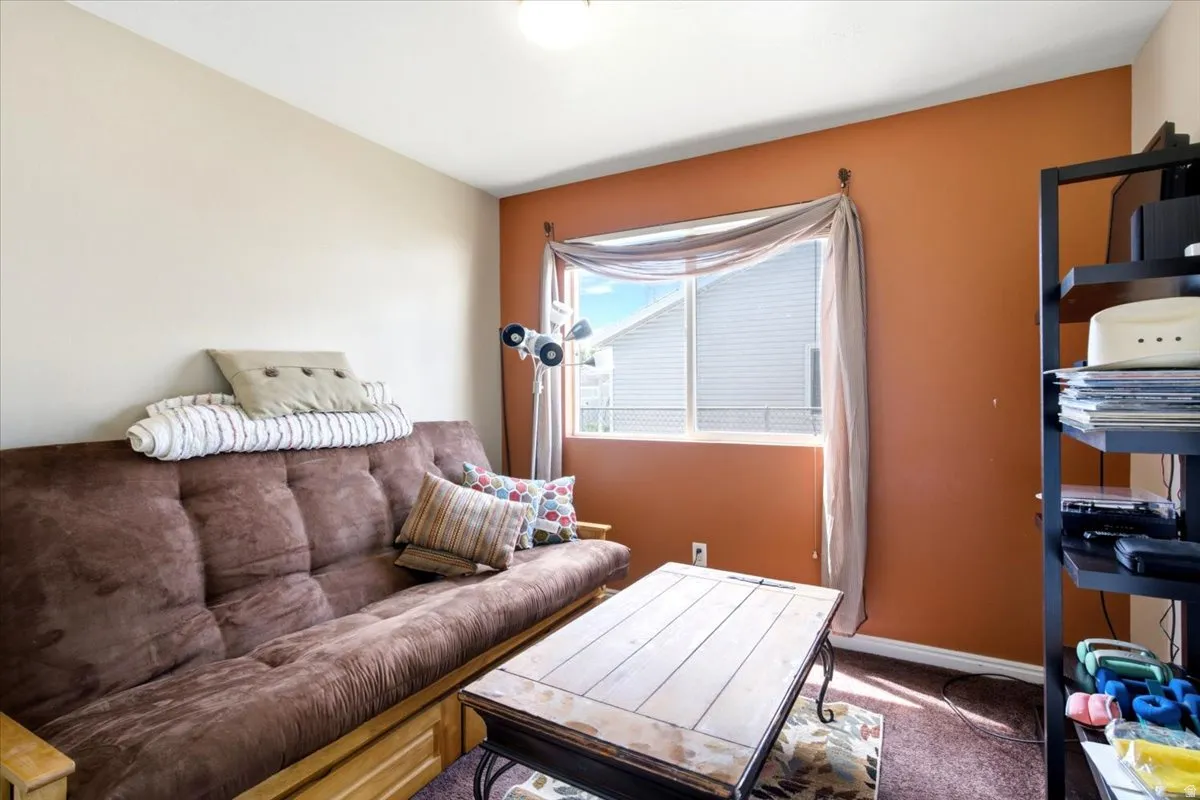 Window with horizontal blinds