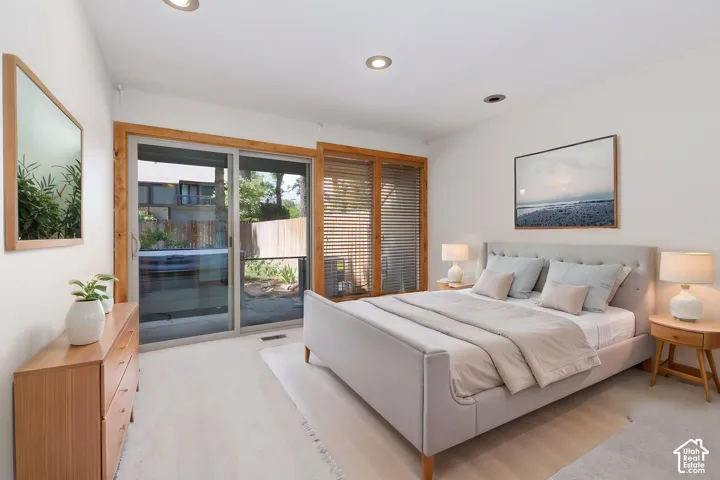 White walls with recessed lighting