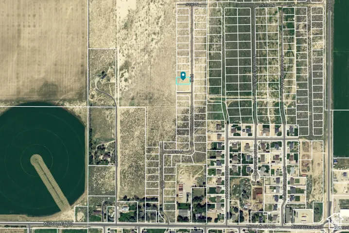 Plat Map. Illustrating the property's location within a larger subdivision and agricultural areas