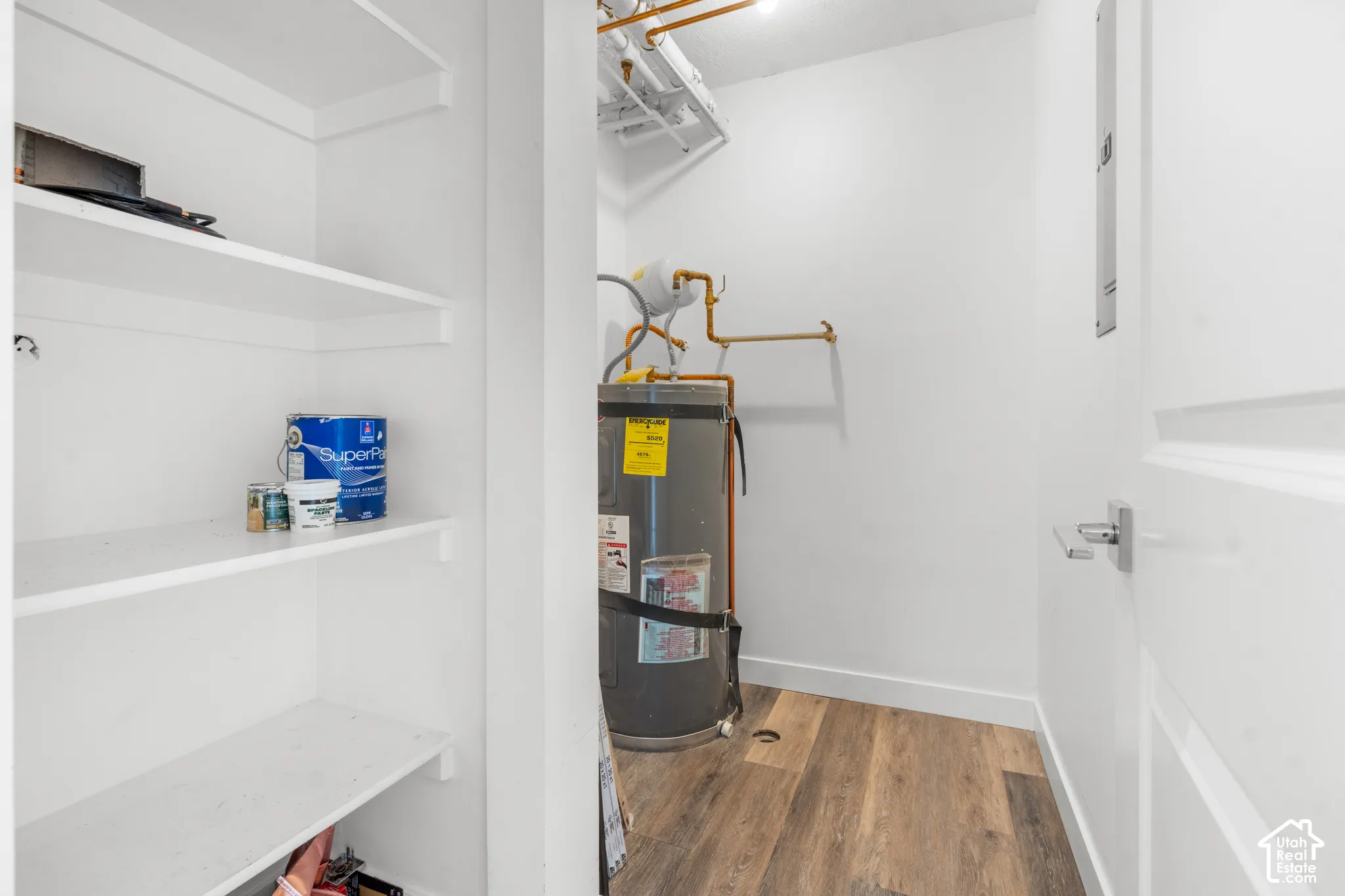 In unit storage.  Room for bikes or storage.