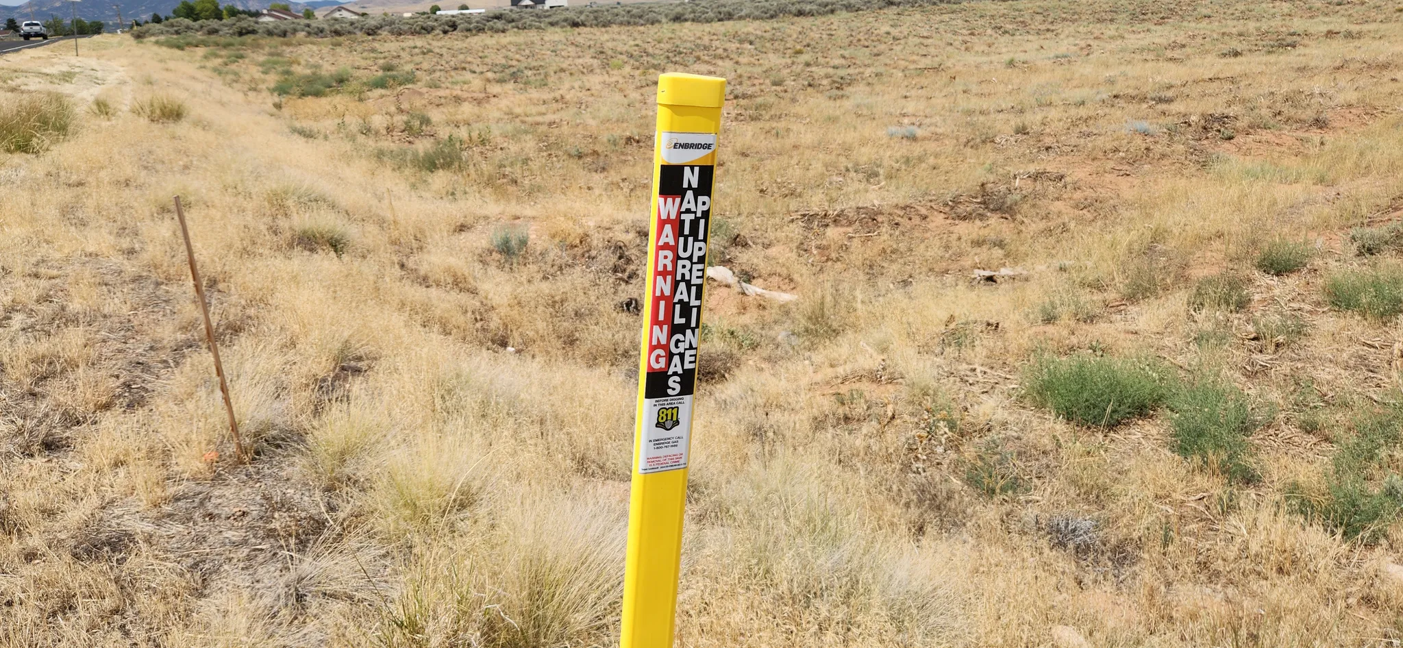 Gas is located at the property front