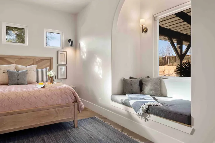 Integrated window seat with natural light